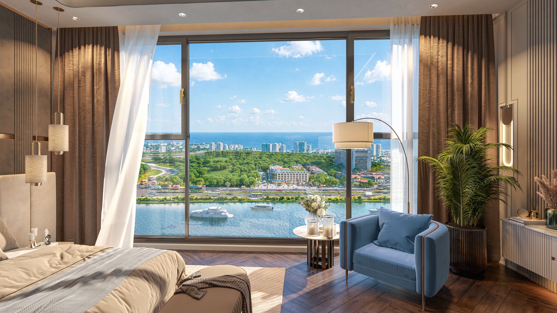 View sông biển từ tầng 24